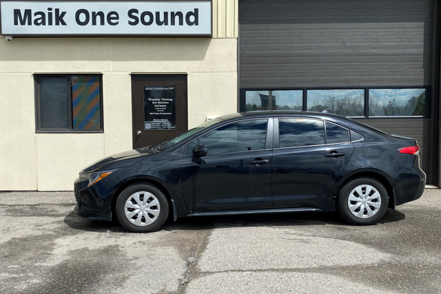 Toyota 2024 Corolla with professional window tint in North Bay